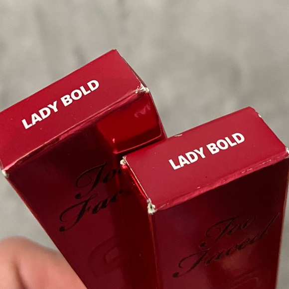New! TWO Too faced Lady Bold red waterproof lip liner 27614 - Picture 8 of 9